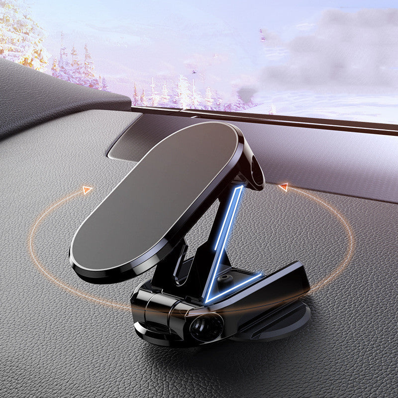 Suporte Veicular Magnético Dobrável 1080° — Fixação no Painel | Fluxo Tech