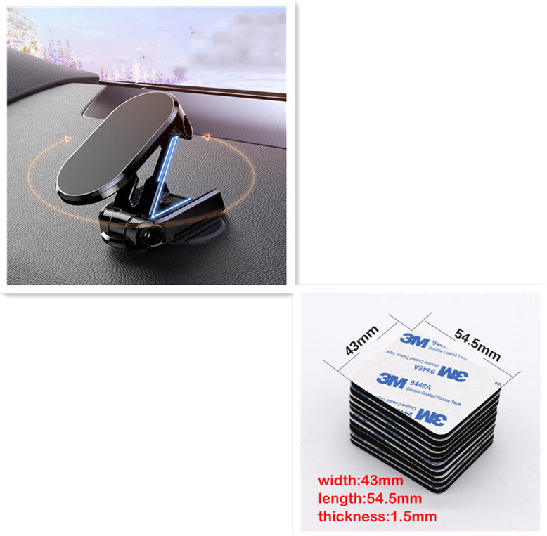Suporte Veicular Magnético Dobrável 1080° — Fixação no Painel | Fluxo Tech